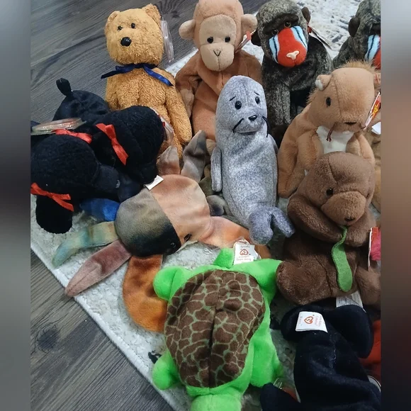 Lot Of 30 Ty Beanie Babies All New With Tags